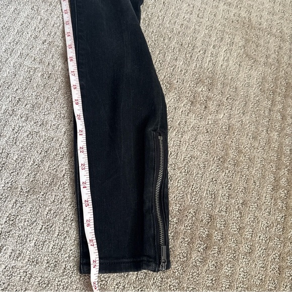 Athleta Black Sculptek Ultra Skinny Jeans size 8 ankle zip - Picture 3 of 11